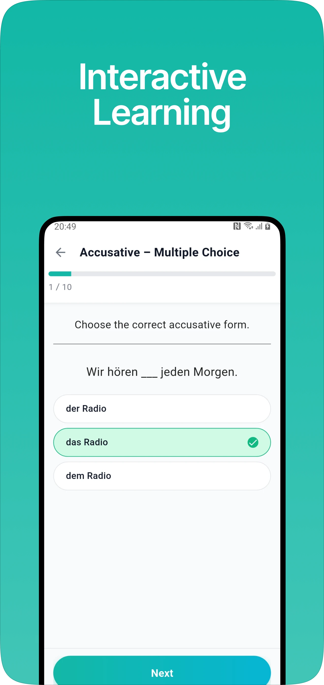 Learn German Grammar A1-B2 screenshot
