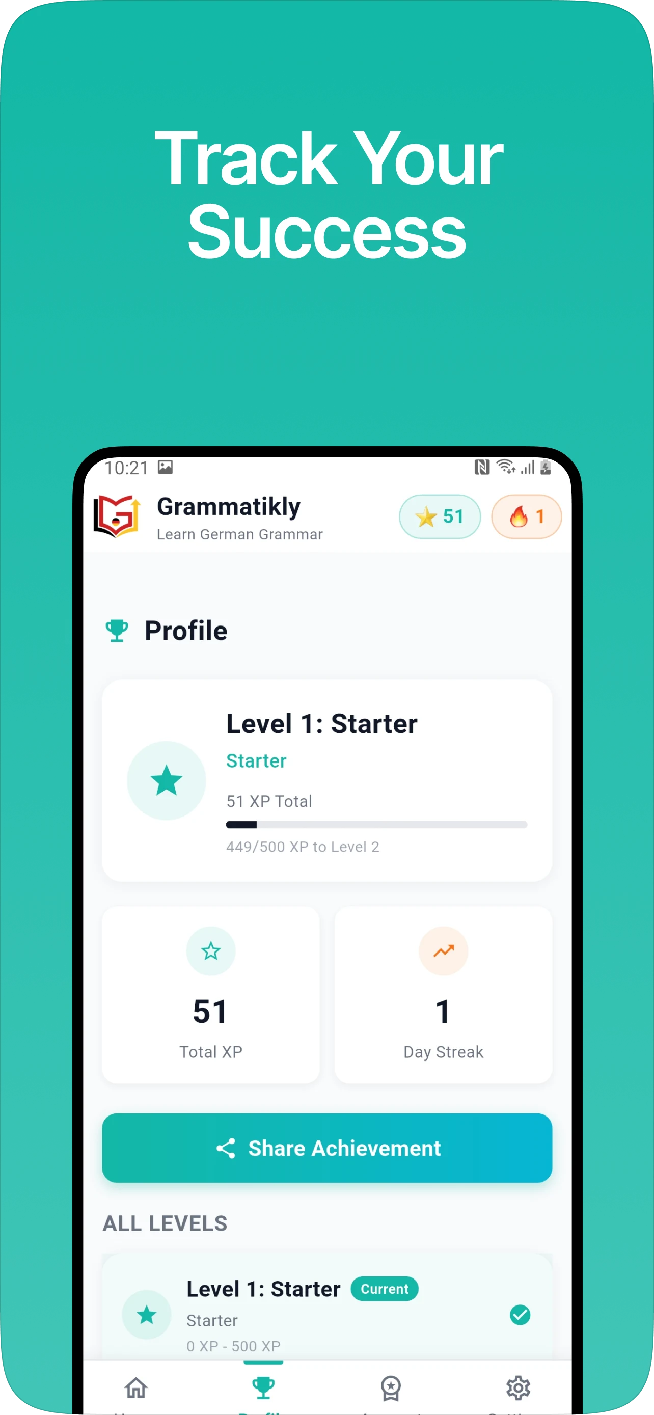 Learn German Grammar A1-B2 screenshot