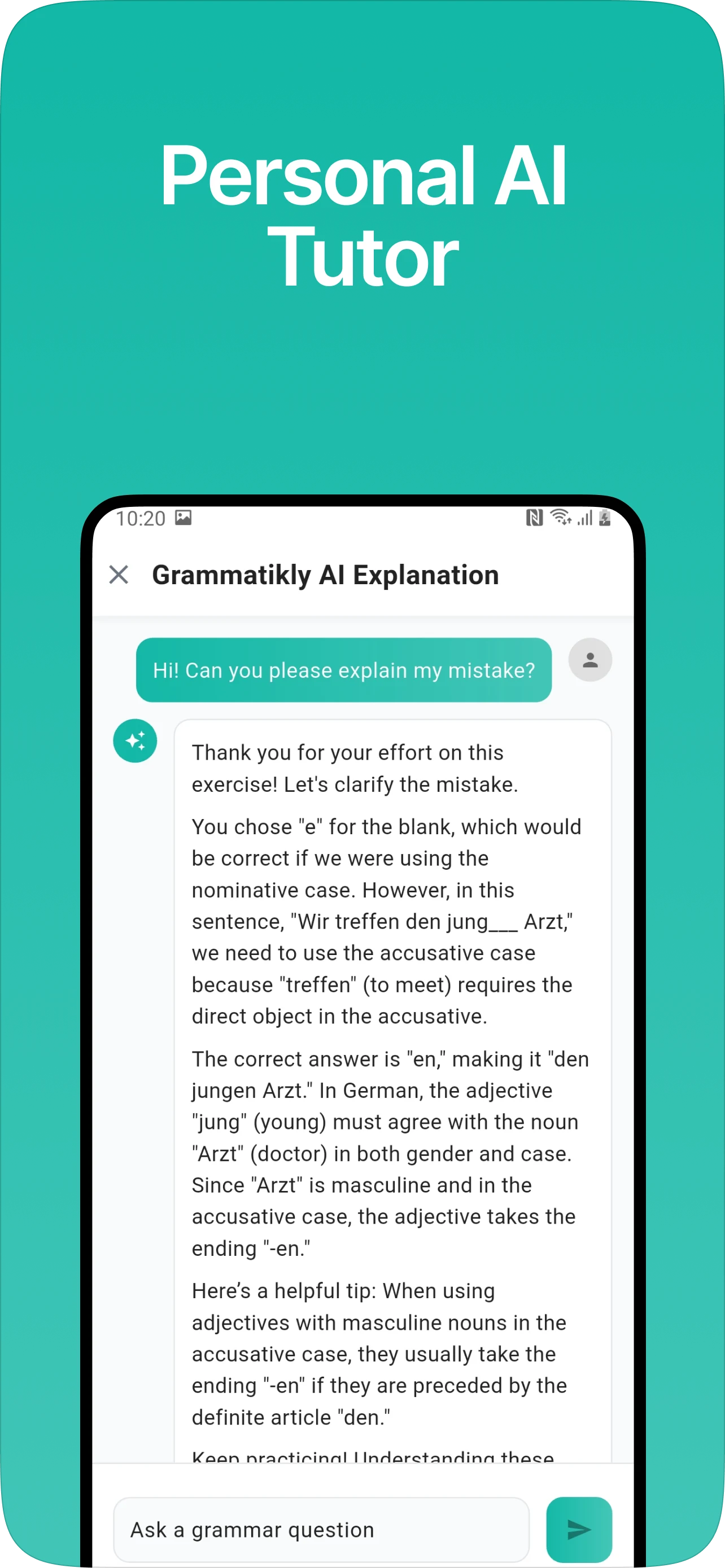Learn German Grammar A1-B2 screenshot